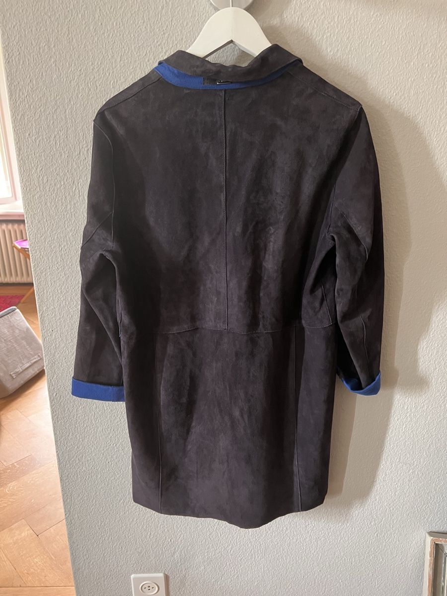Cappotti: Ledermantel Seventy, Gr. 40 , blau – Usato da Solothurn venduto da Brini06 6
