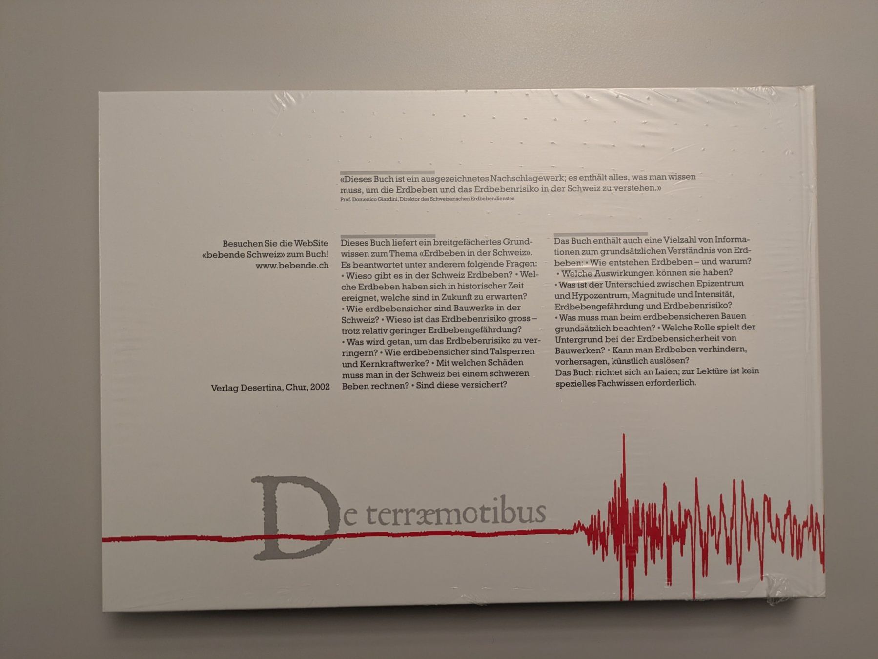 Libri: Markus Weidmann - Erdbeben in der Schweiz (neu) – Nuovo e nell'imballaggio originale da Zürich venduto da ms993 1