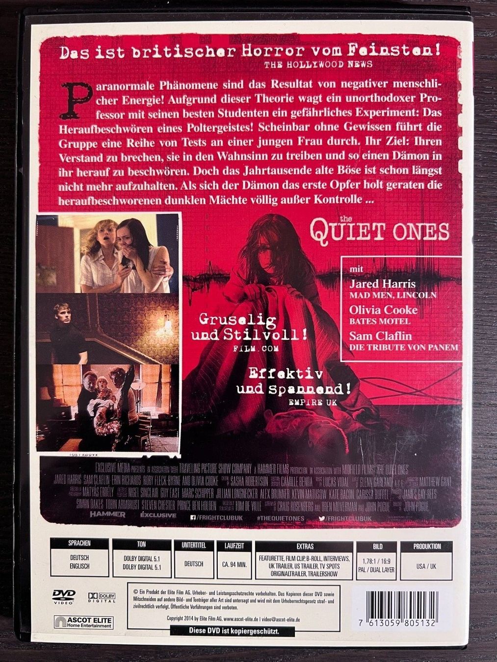Tutti i DVDs: The Quiet Ones – Usato da Zürich venduto da FilmFreunde 1