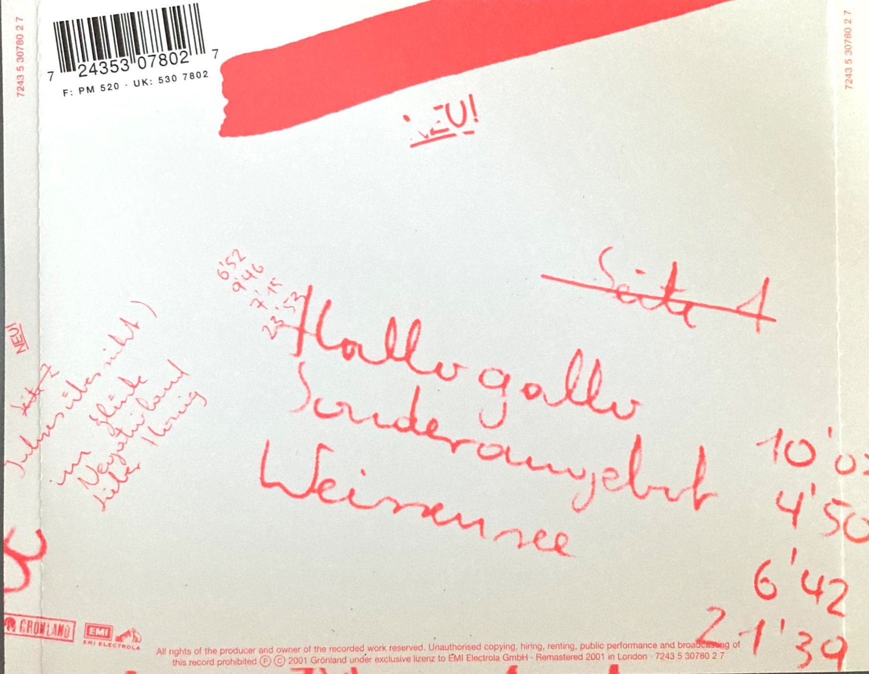 CD: NEU - NEU! – Usato da Poliez-Pittet venduto da Newtown-Records 1