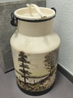 Milchkanne mit Landschaftsmalerei creme guter Zustand.