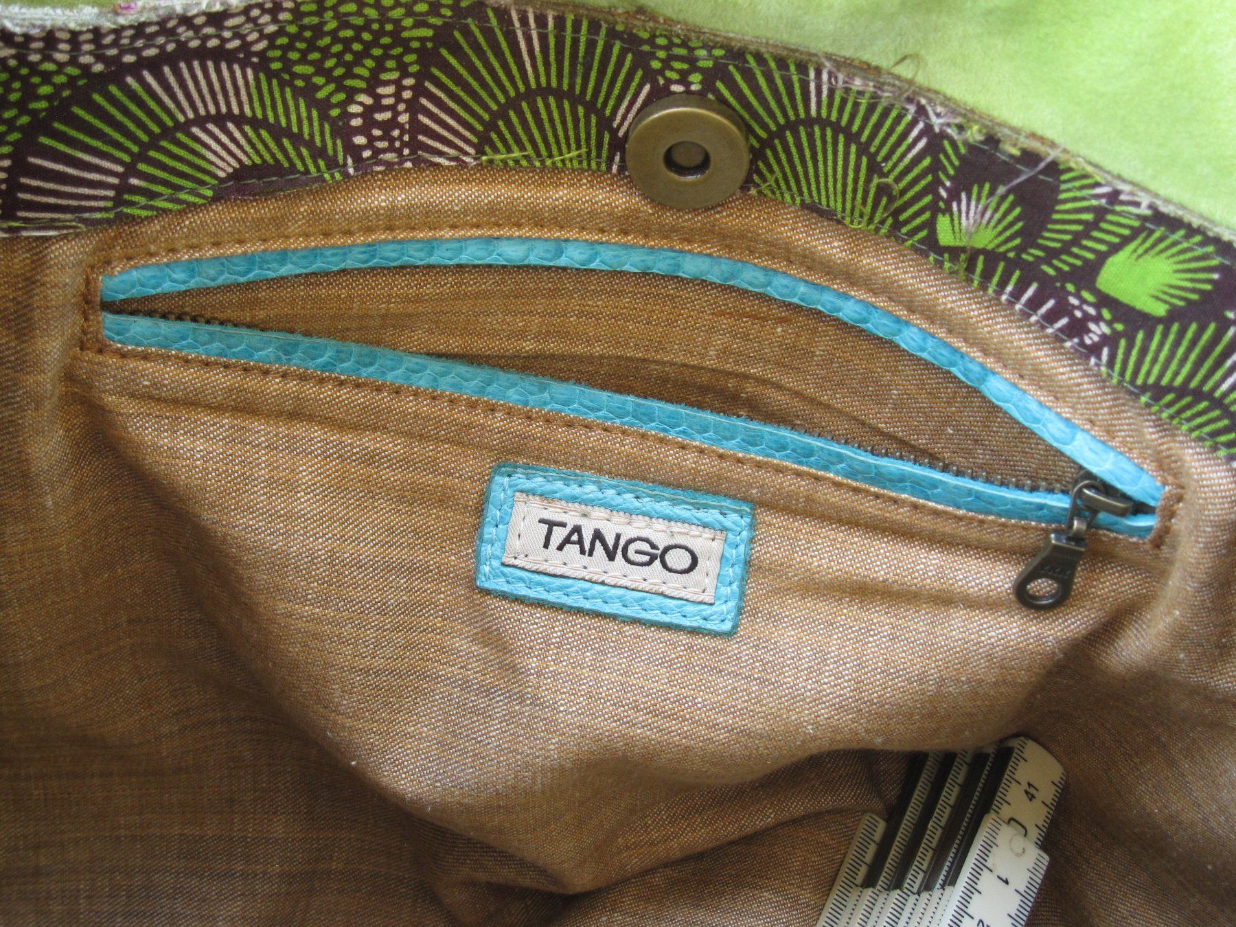 Taschen für Damen: TANGO Thailand Designer Leder Tasche Boho Patchwork Vintage – Gebraucht aus Arbon von lucullus61 4