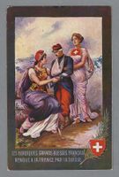 GRANDS BLESSÉES FRANCAIS ... SUISSE. SCHÖNE KARTE