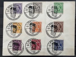 München Exportschau, Satzbrief, 1946