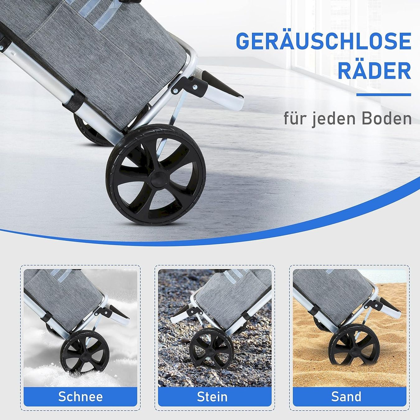 Altro per la casa: Einkaufstrolley mit Kühlfach Grau – Nuovo e nell'imballaggio originale da Bottighofen venduto da zaap 5