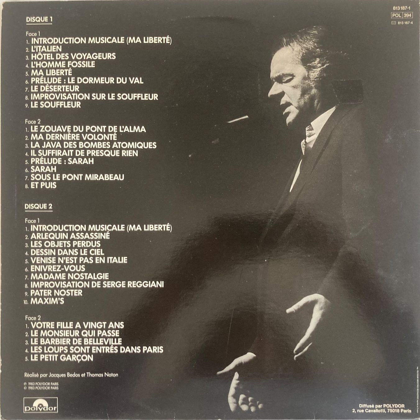 Dischi in vinile: SERGE REGGIANI - À L'OLYMPIA – Usato da Poliez-Pittet venduto da Newtown-Records 1