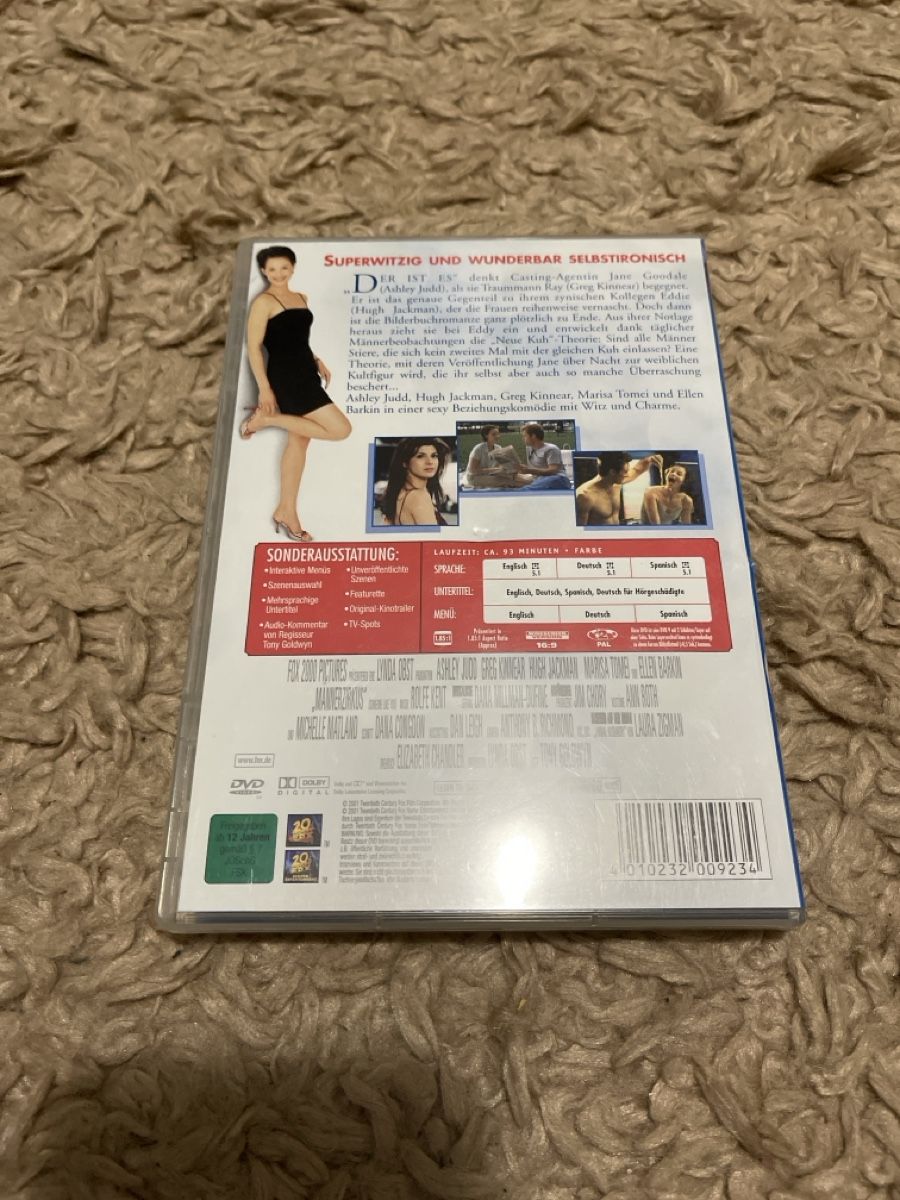 Tutti i DVDs: Männer Zirkus DVD, Ashley Judd, Hugh Jackman – Usato da Unterkulm venduto da AnoliOccasion 2