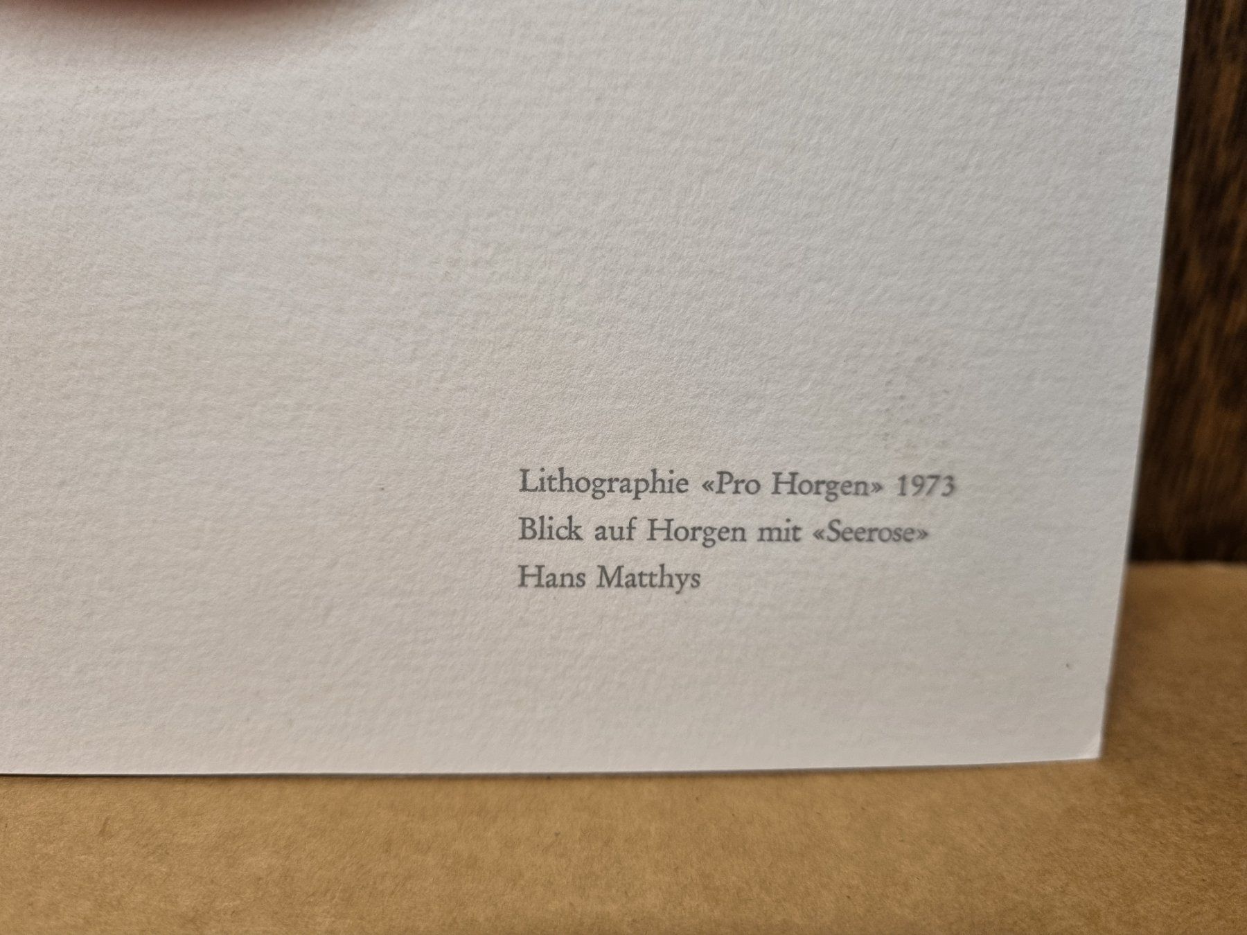 Grafica & Litografie: Hans Matthys Handsigniert – Usato da Schaffhausen venduto da Leveron13 2