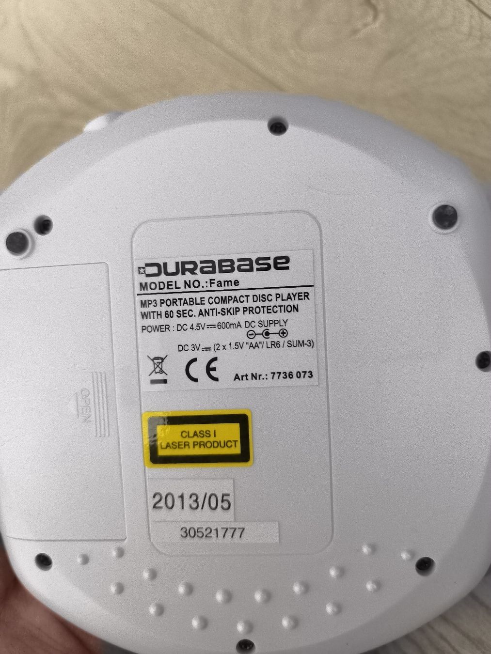Durabase Tragbarer Mediaplayer: Lecteur CD Portable Durabase – Defekt aus La Chaux-de-Fonds von lolmaker1007 1