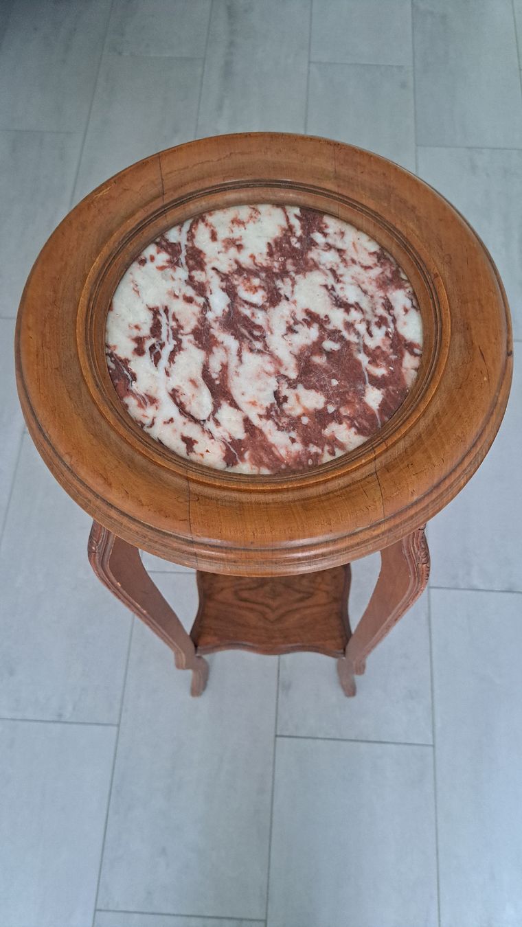 Altro per la casa: Antike Blumensäule Sellette um 1910 mit Marmorplatte – Usato da Giebenach venduto da stephta 1