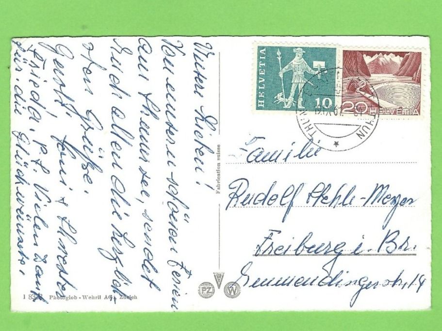 Cartoline postali: Spiez – Usato da Zürich venduto da t24_de 1