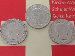 20 Rappen - TRIO 1925 Ni, nur 1,5 Mio!