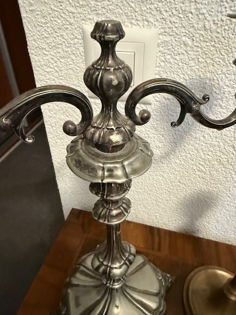 Portacandele: Diverse Antiker Messing/ versilbert  Kerzenständern 7 Stuck – Usato da Buchs ZH venduto da Sten7 1