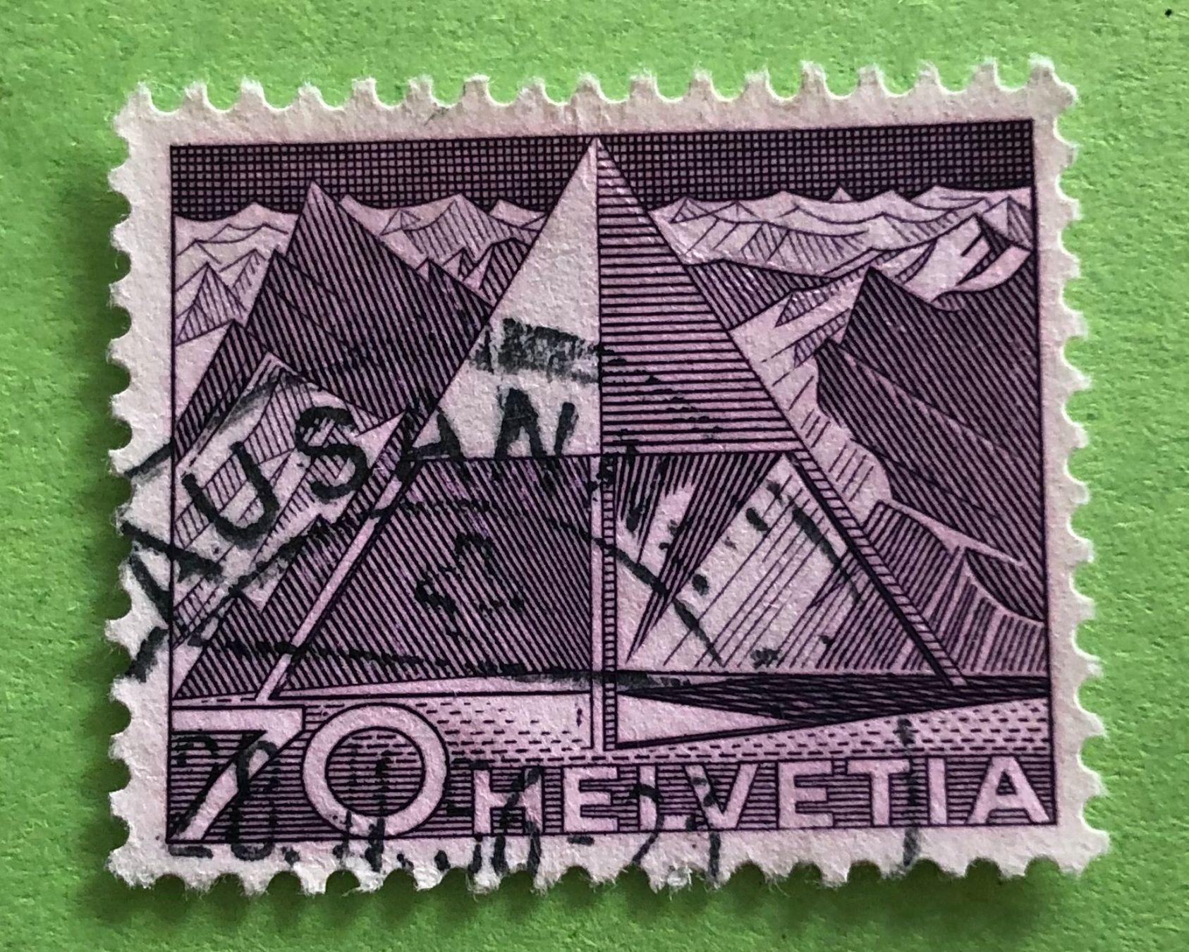 Tutti i francobolli: Nr.308 mit Stempel Triangulationspunkt Technik und Landschaf – Usato da Aarau venduto da Billa007