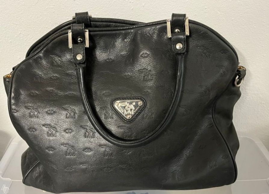 Maison Mollerus Borse da donna: Schwarze MM Ledertasche – Usato da Uster venduto da kgw78