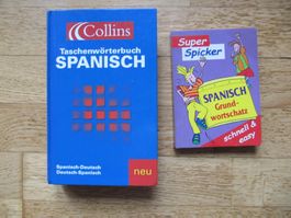 2 x Spanisch Wörterbuch Collins + Spicker Grundwortschatz