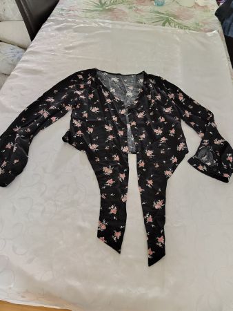 schwarze Bluse von chicoree XS