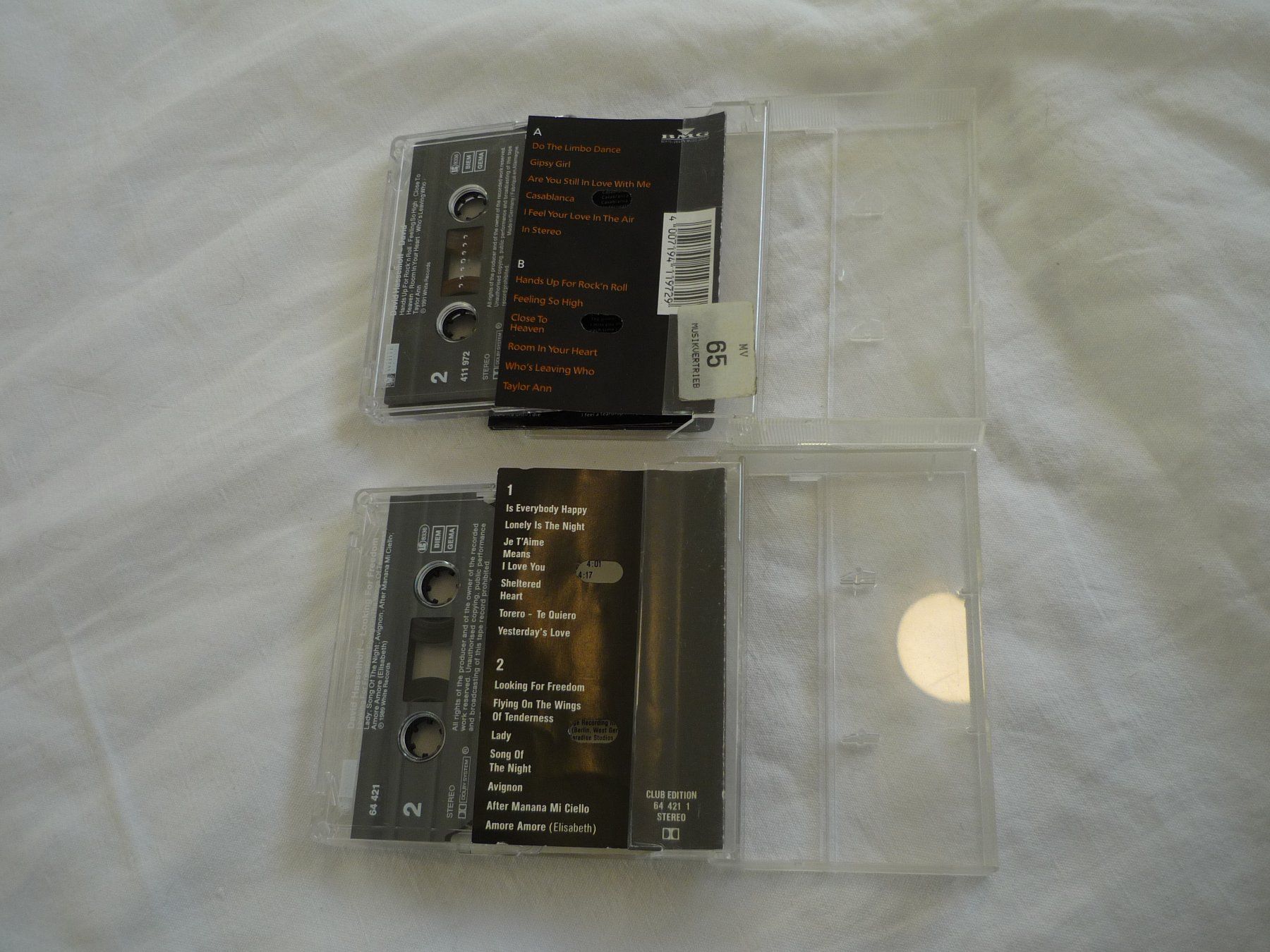 Musicassette: 2x Musikkassetten - David Hasselhoff - 70s 80er Pop – Usato da Beringen venduto da Flatretriever 2