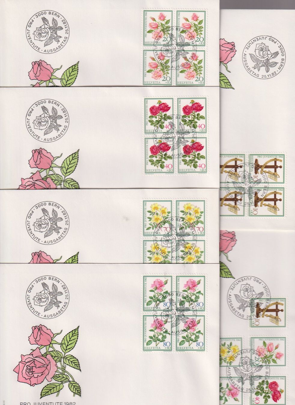 Tutti i francobolli: PJ-FDC-Serie 1982. Mit 4-er-Block's. – Nuovo (secondo la descrizione) da Koblenz venduto da Boerse6