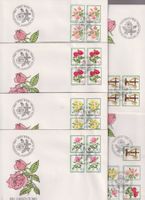 PJ-FDC-Serie 1982. Mit 4-er-Block's.