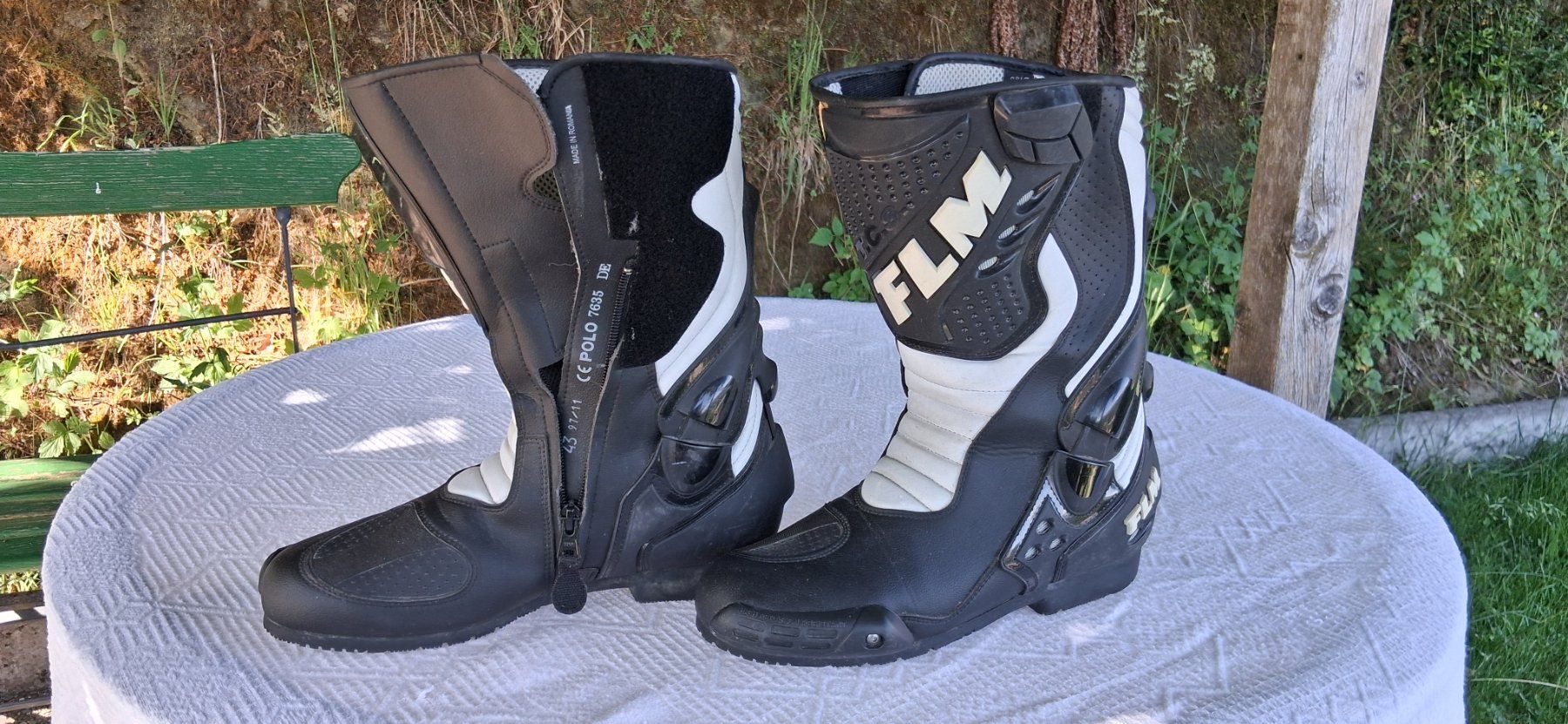 FLM Scarpe da uomo: Motorradstiefel FLM Herren – Usato da Hinterfultigen venduto da Zeisel