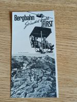 Alter Prospekt / Bergbahn Grindelwald First Ausgabe ca. 1950