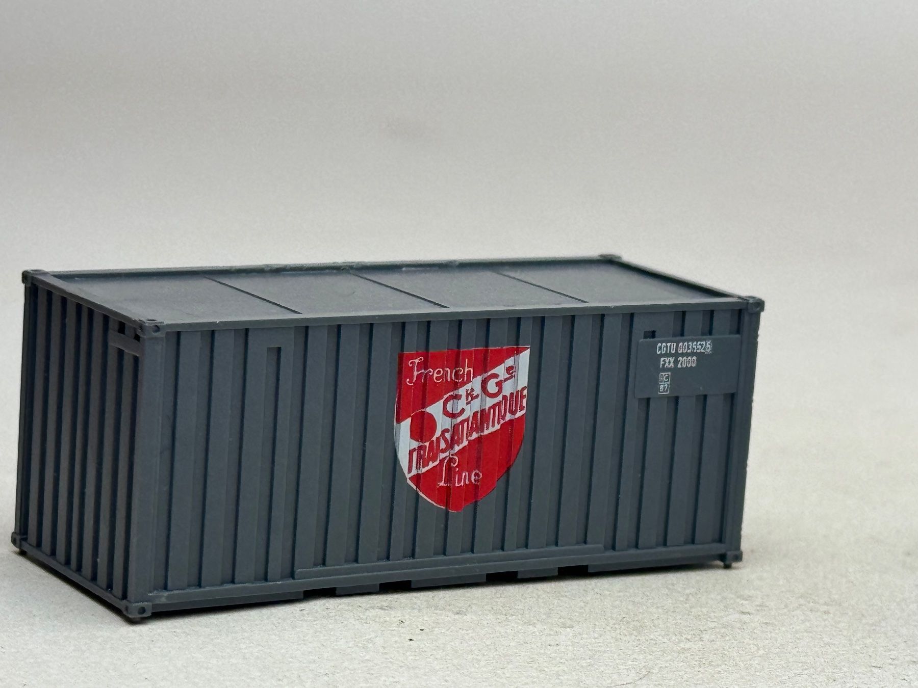 Modellini di ferrovie: EB- 20 Ft. Container Frech Line grau – Usato da Elm venduto da Wikmtz 1