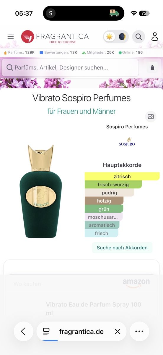 Profumi & Eau de Toilette: Sospito Vibrato, 2,ml – Usato da Sursee venduto da nst_czk2 1