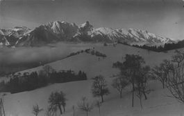 Heiligenschwendi BE Blick gegen das Stockhorn Winter