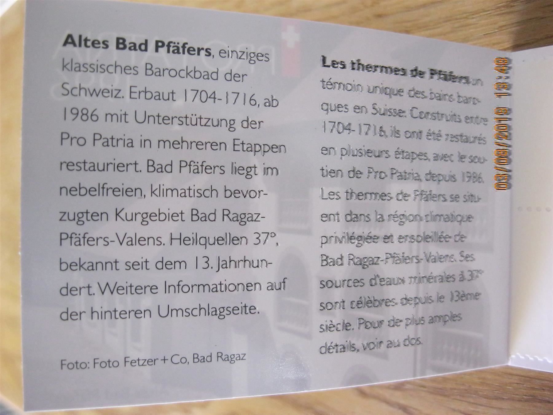 Alle Briefmarken: 1996 Pro Patria Markenheft Postfrisch – Neu (gemäss Beschreibung) aus Affoltern am Albis von Andrezc 2