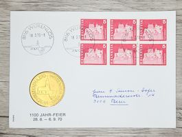 CL18 Enveloppe + Timbre Suisse 1970