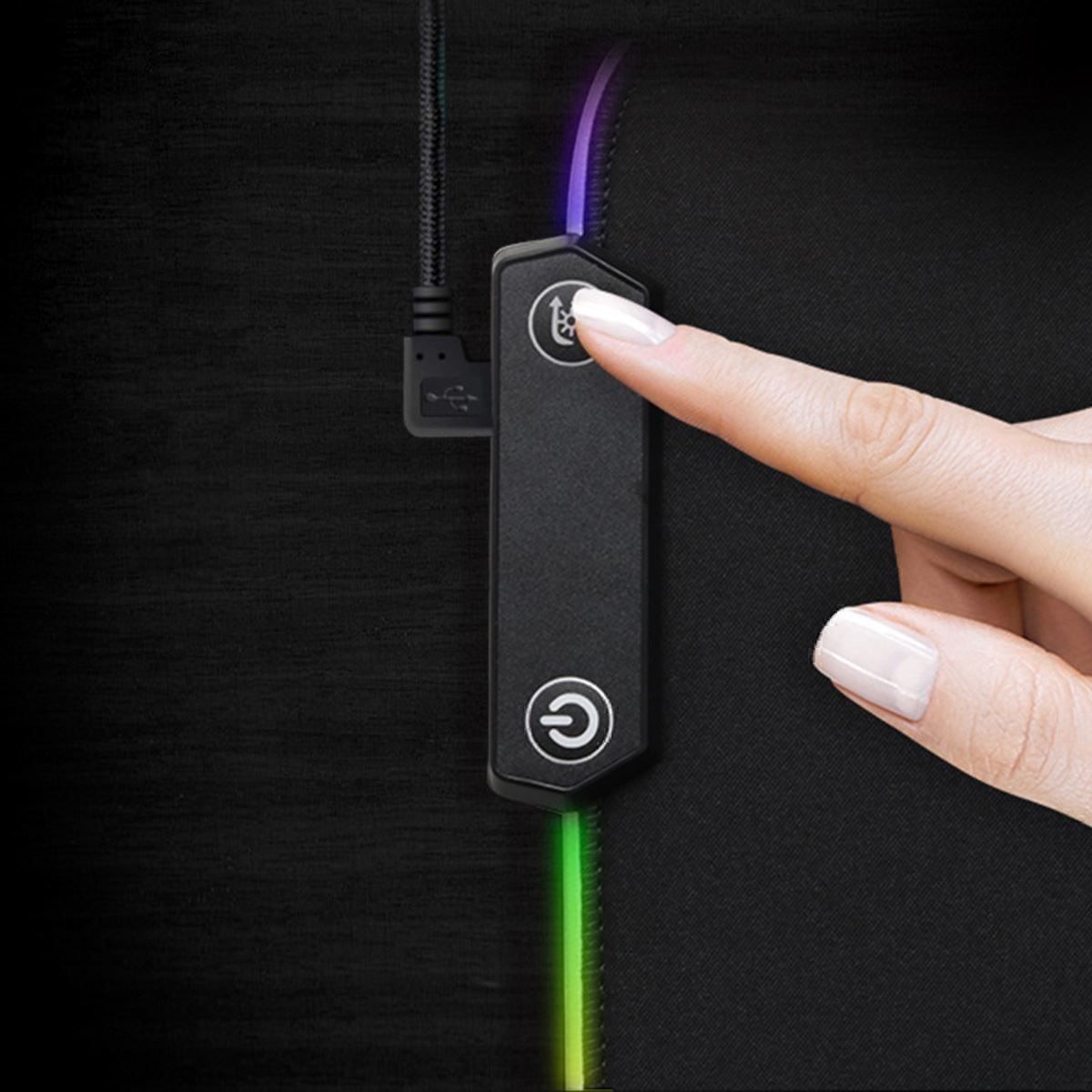 Tappetini per mouse: RGB Gaming Mauspad LED Mousepad Maus Mat – Nuovo (secondo la descrizione) da Thun venduto da nuonuo 4