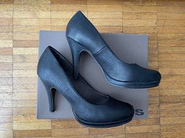 Escarpins noirs talon haut Tamaris taille 39