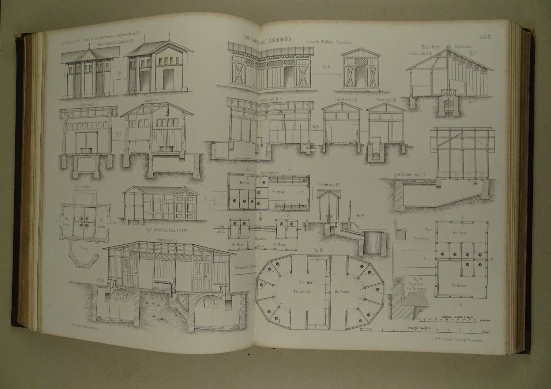 Libri: FORTSCHRITTE DES EISENBAHNWESENS 1869 – Usato da Grüningen venduto da Kartensammler 8
