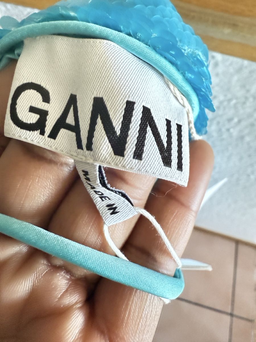 Ganni Vestiti: Ganni sequined satin mini dress – Nuovo e nell'imballaggio originale da Versoix venduto da pen_6hgs 2