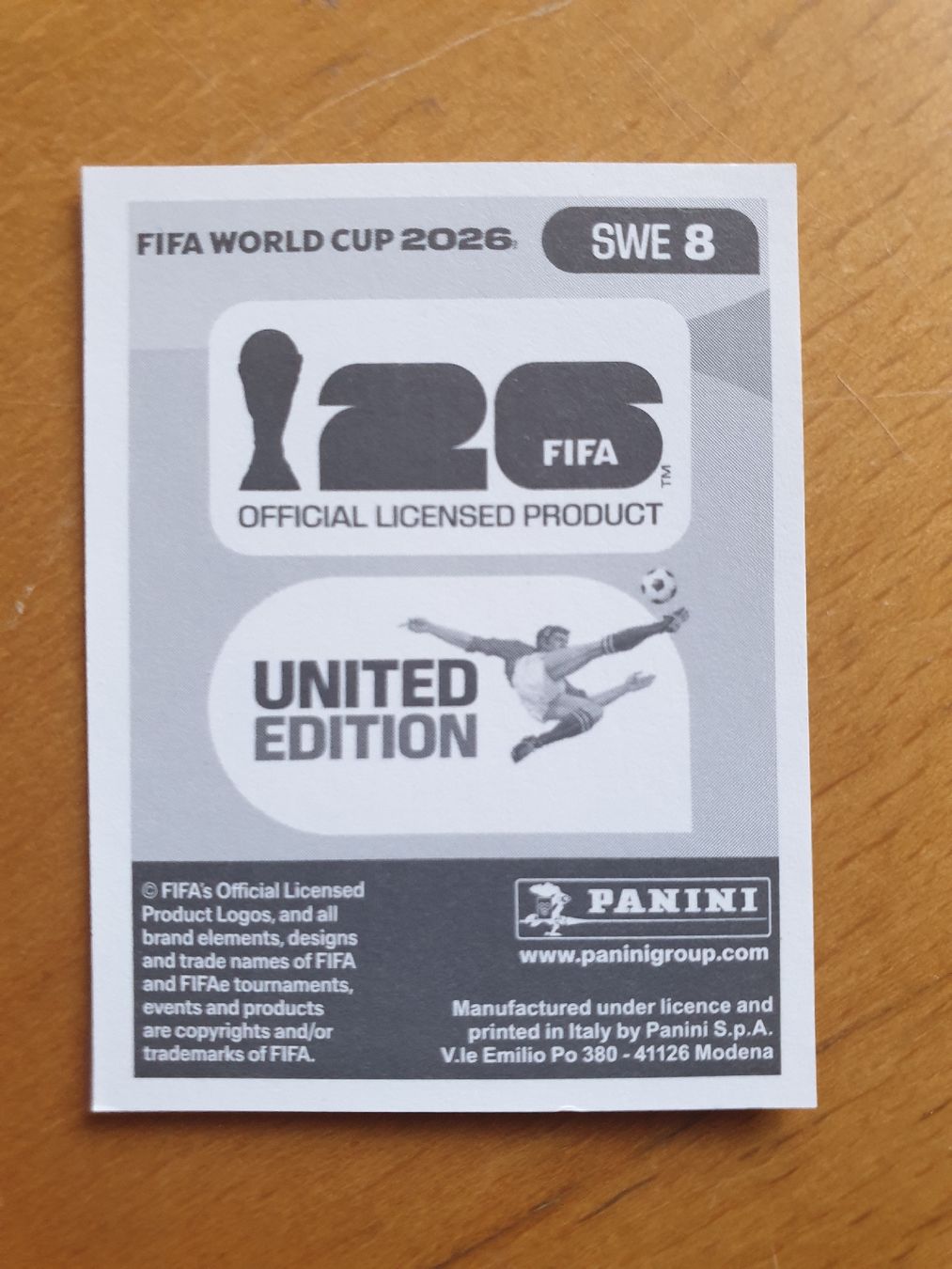 Panini Carte collezionabili: Panini WM 2026 SWE 8 – Nuovo (secondo la descrizione) da Einsiedeln venduto da MGXX 1