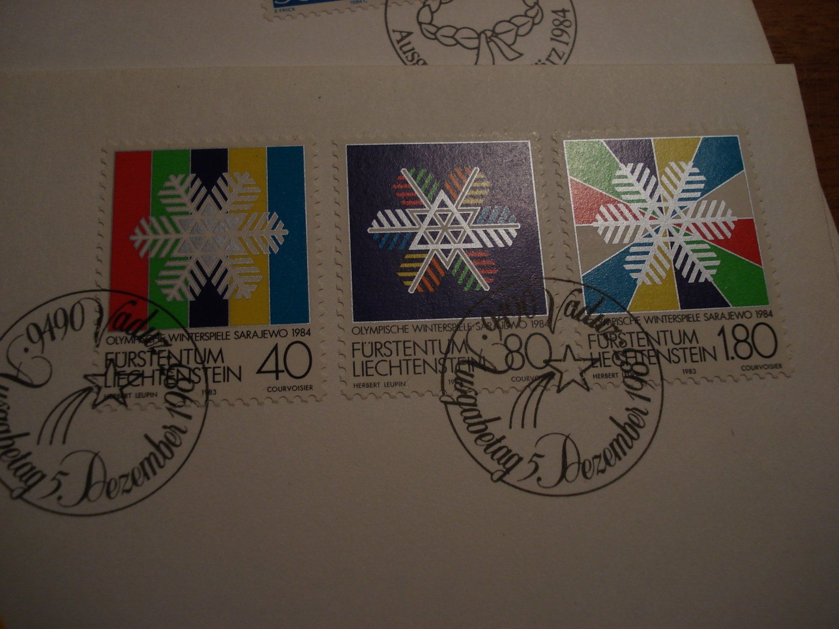 Tous les timbres: Liechtenstein Set FDC 1984, 8 Belege – D'occasion à Niederwil AG par morostahu