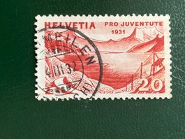 Schweiz 1931 Pro Juventute 20 Vollstempel MEILEN 4.III.32