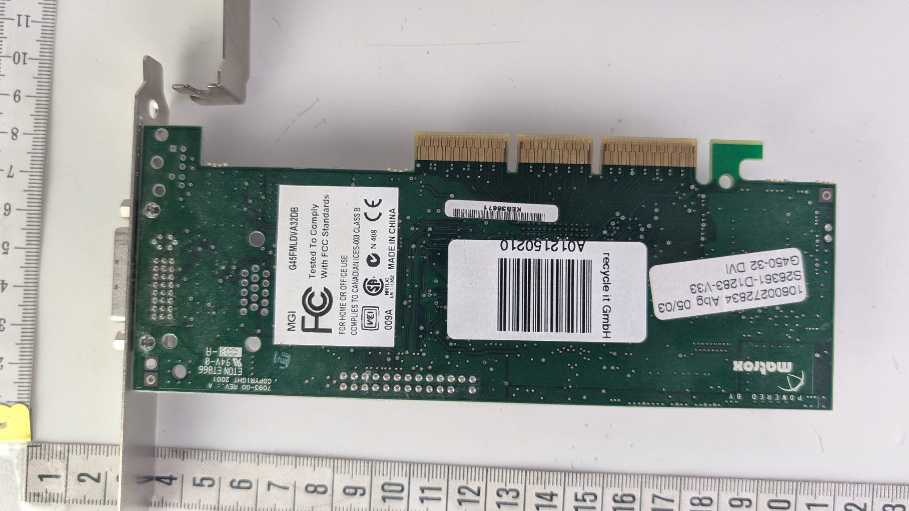 Matrox Schede grafiche: Motion Graphics Matrox Millennium G550 Grafikkarte – Usato da Zürich venduto da axolottchen 3