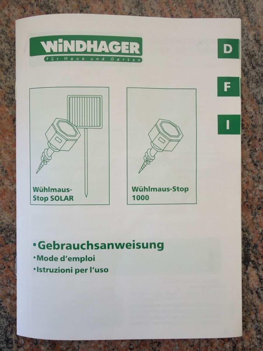 Esche: Anti-taupes Windhager – Usato da St-Sulpice VD venduto da aviron 2