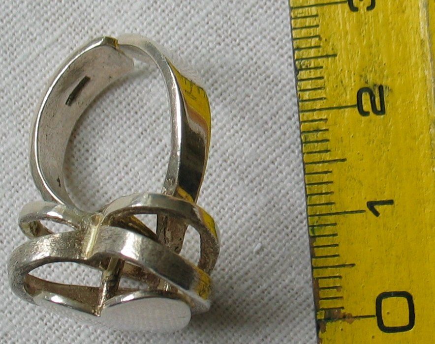 Anelli: Herzring, massives 925Silber/ 7.3 Gramm – Usato da Dübendorf venduto da nerino03 2