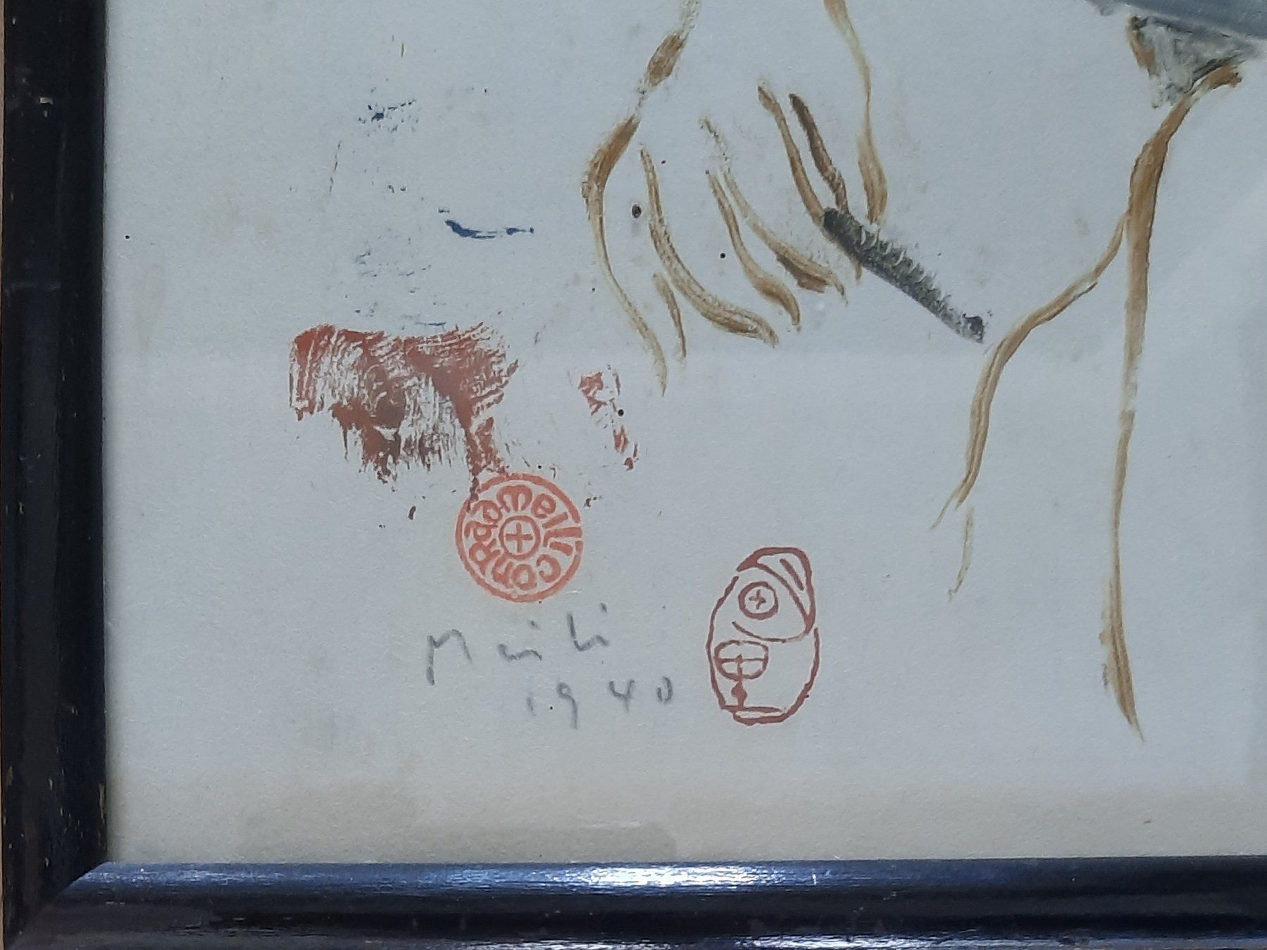 Gemälde: Gemälde Conrad Meili Monotypie – Gebraucht aus Arbon von torso444 1