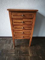 Semainier Kommode 5 Schubladen mit Intarsien 45x88x34 1977