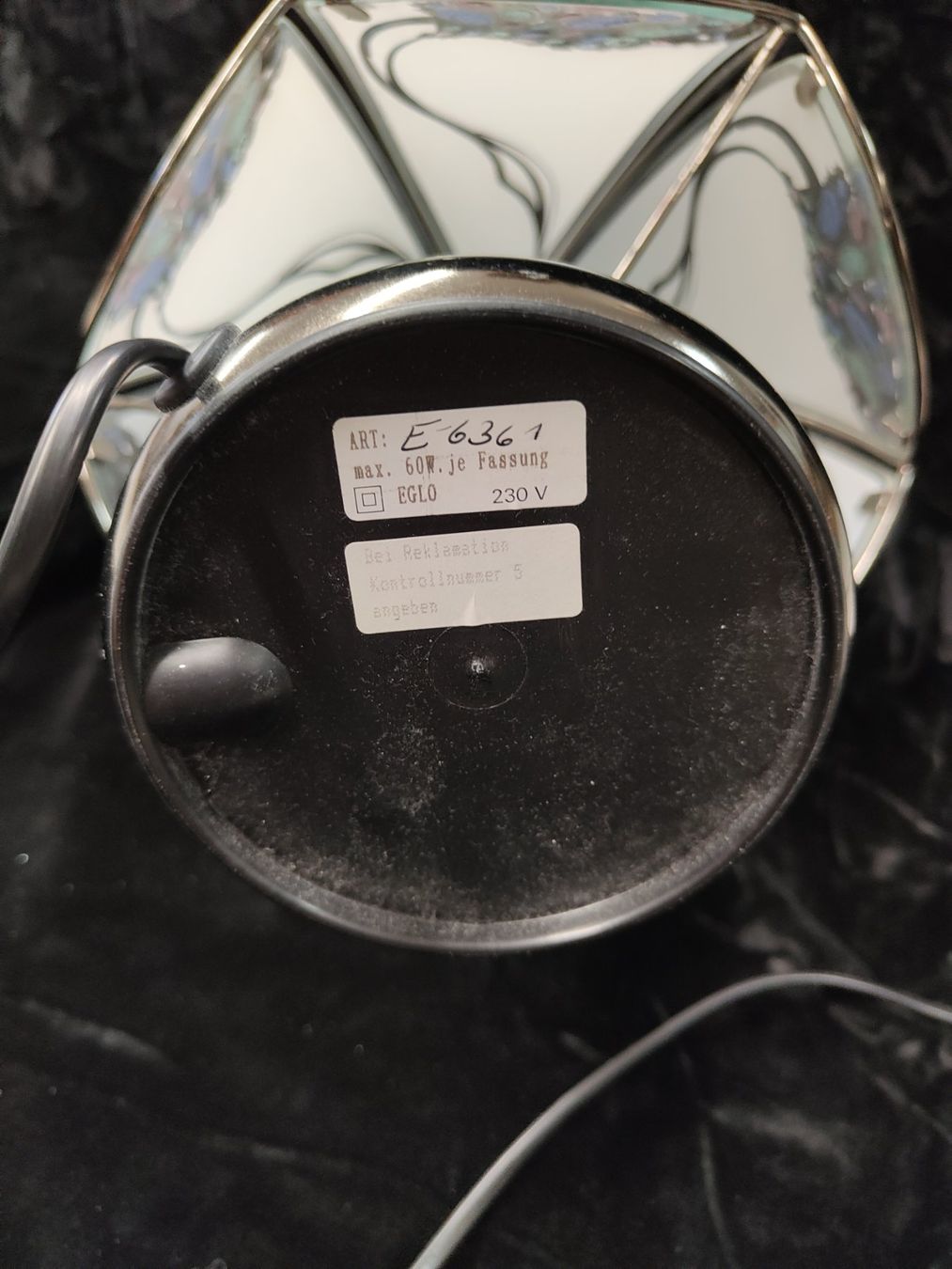 Lampade: Dekorative Tischlampe, Vintage-Stil – Usato da Bauma venduto da SwissMilitaria 3