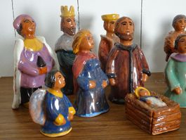 Ueli Schmutz Keramik Krippenfiguren Weihnachtskrippe unikat
