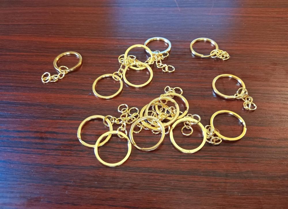 Anneaux Porte-Clés TOAOB 30pcs | Acier Inoxydable 15-30mm - Double Boucle Pour DIY, Bijoux, Clés