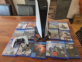 Sony PlayStation 4 Disc Edition mit Controller + 14 Spielen