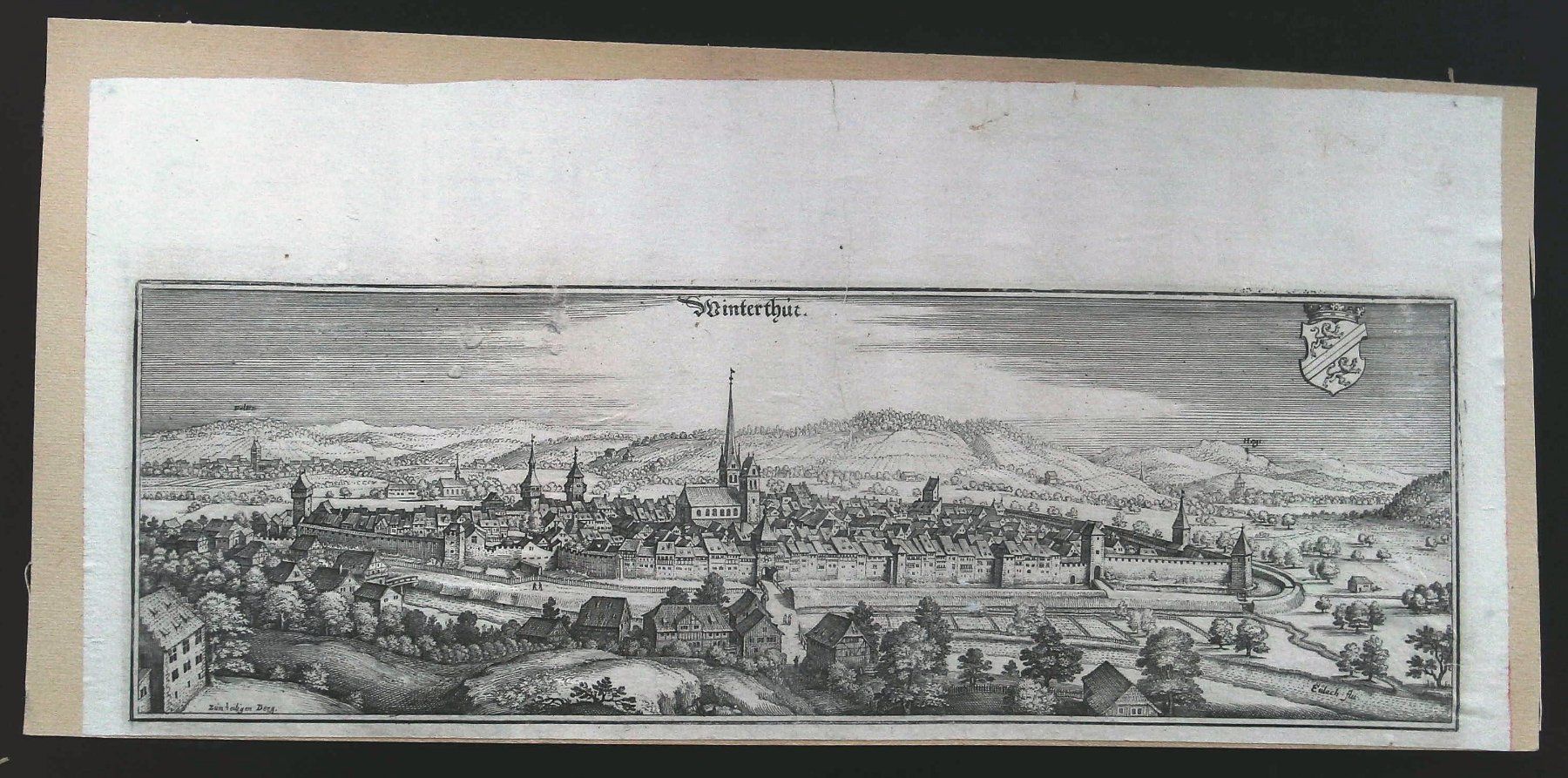 Incisioni: Winterthur Kupferstich von Merian – Usato da Rafz venduto da Helvet32 1