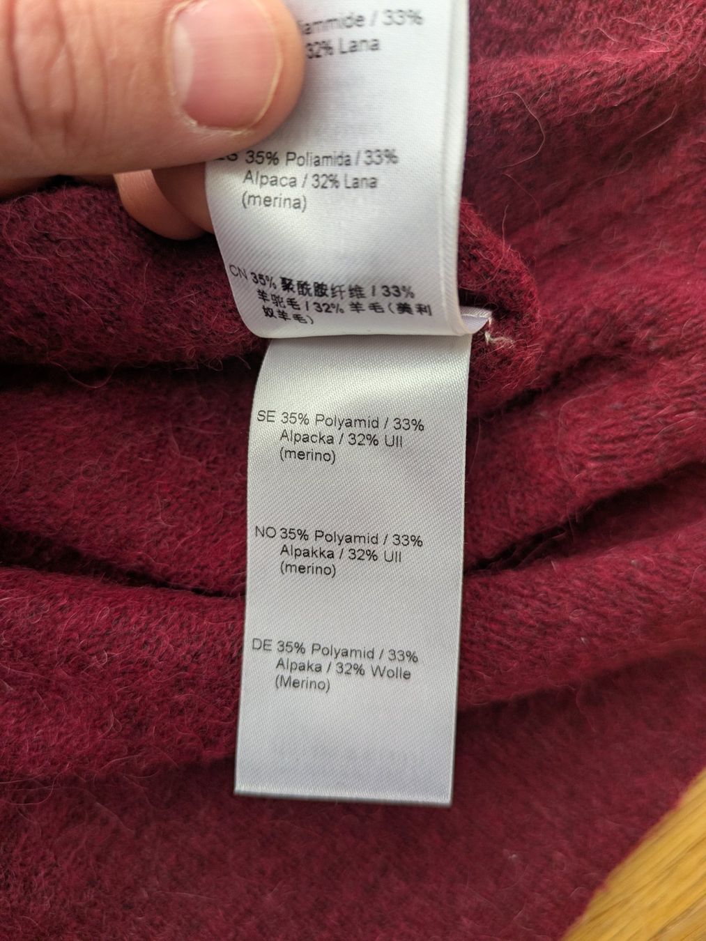 Samsøe Samsøe Maglioni & Felpe: Samsoe Samsoe Wolle-Strickpullover, Gr. M in Weinrot – Usato da Birmensdorf ZH venduto da elz_6ccw 4