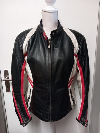 Held Lederjacke Biker Stil Gr.42 Unikat!